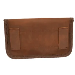 Etui 10 balles fermeture pression luxe cuir vieilli de vachette* Sale