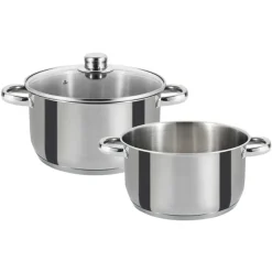 Faitout Marmite Couvercle Ø24cm Acier Inox Tous Feux* New