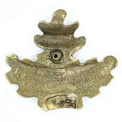 Feuille de chêne détaillée et réaliste en bronze 85x85mm* Clearance