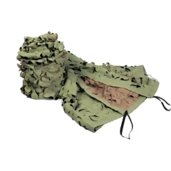 Filet de camouflage renforcé anti UV marron et kaki 3x3m*Stepland New