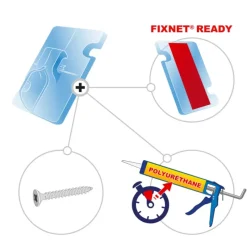 Fixation de protection filet FIXNET 500 pièces* Hot