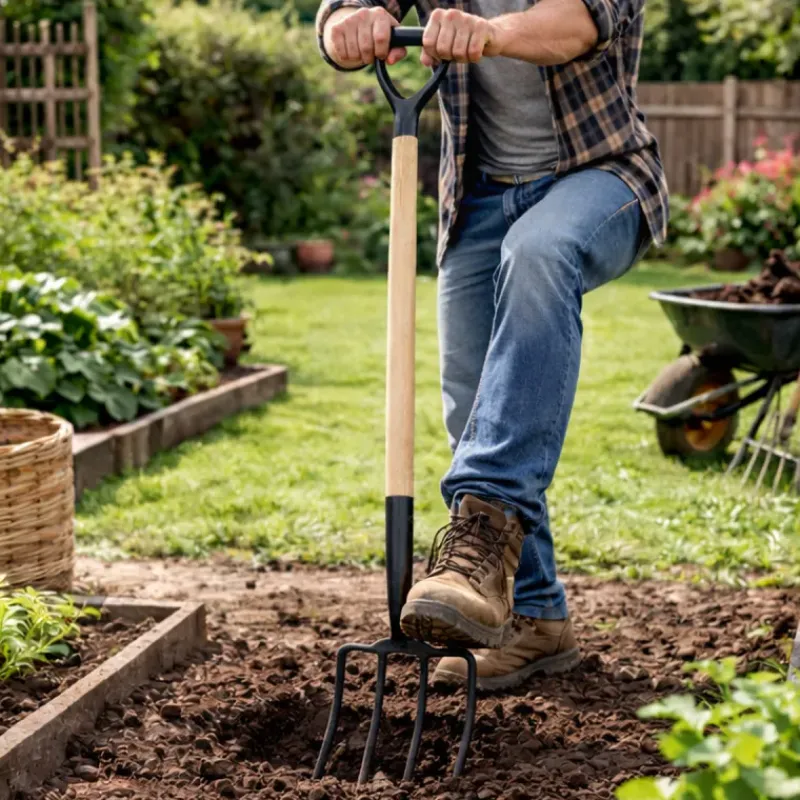 Fourche à bêcher ® 115 cm - Manche en bois robuste*Progarden Best