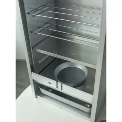 Fumoir viande et poisson H75 cm acier aluminisé porte coulissante*Peetz