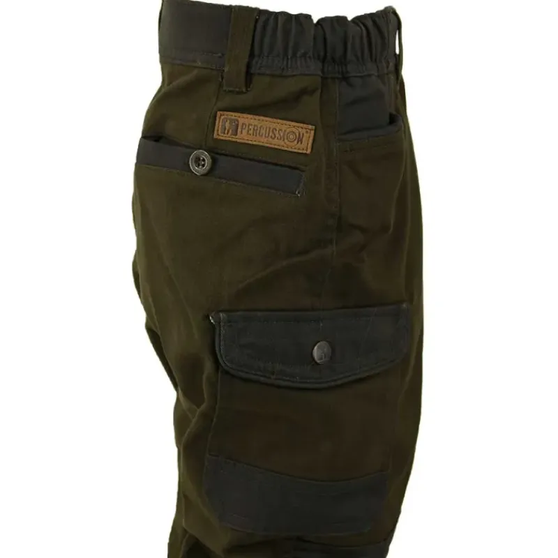 Fuseau chasse tradition enfant polyester coton kaki*Percussion