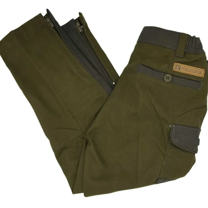 Fuseau chasse tradition enfant polyester coton kaki*Percussion