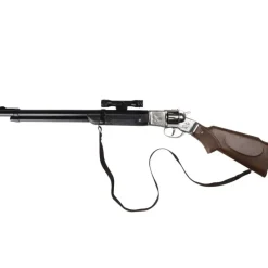Fusil Rifle cowboy 8 coups métal crosse bois enfant 60cm* Outlet
