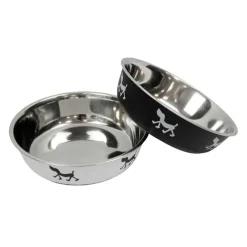 Gamelle acier inoxydable antidérapante couleur 21cm* Outlet