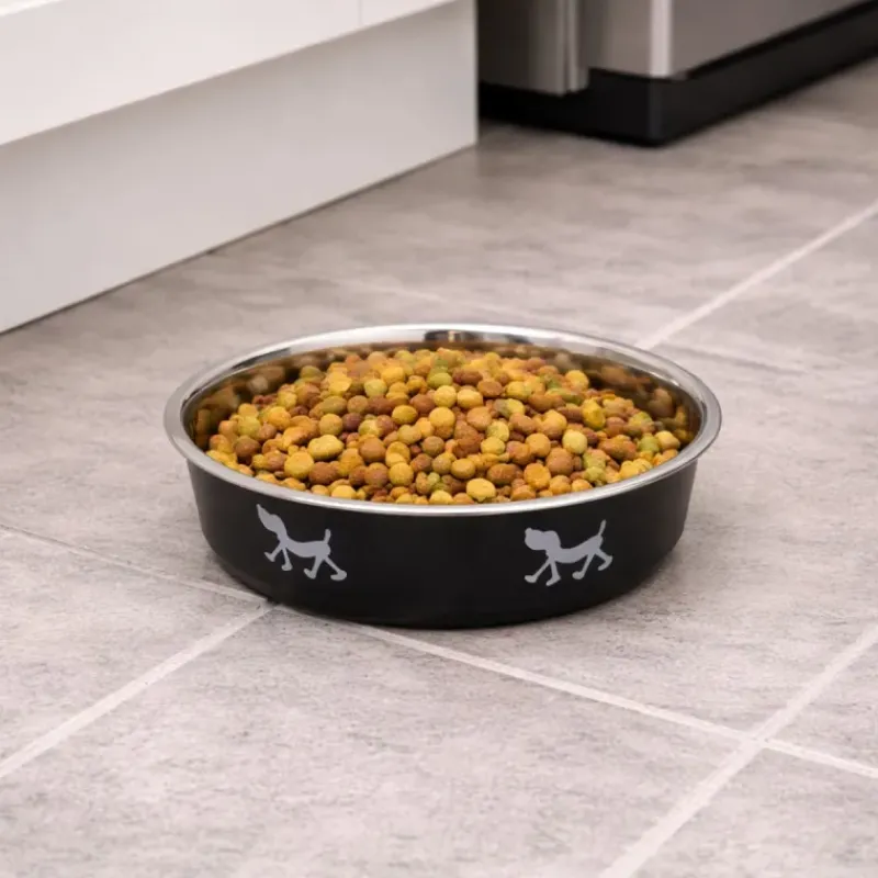 Gamelle acier inoxydable antidérapante couleur 21cm* Outlet