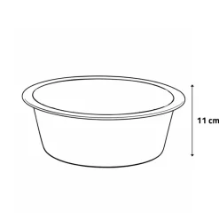 Gamelle en acier inoxydable pour chiens à longues oreilles 4 000 ml* Sale