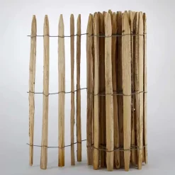 Ganivelle en Châtaignier Certifié PEFC - 10m x 1m - Espacement 6-7 cm* Sale