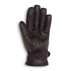 Gants Walker and Hawkes Brookmore Marron Cuir Tweed*Walker & Hawkes Clearance