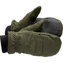 Gants-moufles capuchon amovible thinsulate polyester kaki S à 2XL*Swedteam Outlet