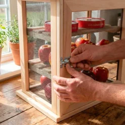 Garde manger en hêtre pour fruits et légumes hauteur 40 cm* Best