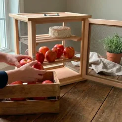 Garde manger en hêtre pour fruits et légumes hauteur 40 cm* Best