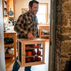 Garde manger en hêtre pour fruits et légumes hauteur 40 cm* Best