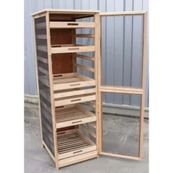 Garde manger fruitier/ légumier en hêtre hauteur 150 cm* Best