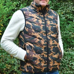 Gilet chauffant fibre polyester et carbone camo CE M à 3XL* Online