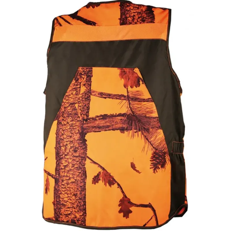 Gilet Classy déperlant polyester nylon camo orange vert S à 4XL*Somlys New