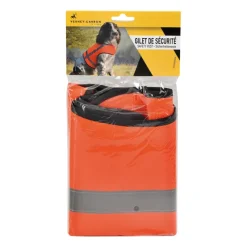 Gilet de sécurité chien orange fluo en M/L*Stepland Online