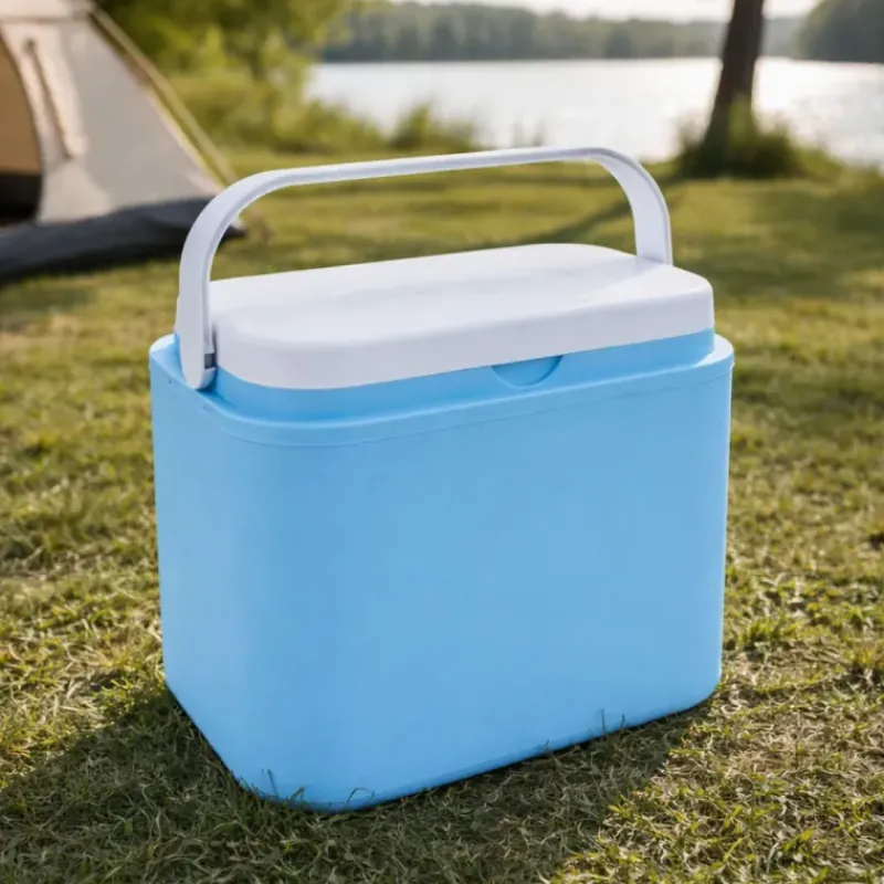 Glacière 10L Bleue - Intérieur Blanc - Plastique Rigide*