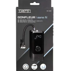 Gonfleur électrique sans fil 10 bar 20L/min USB auto moto vélo* Sale