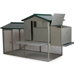 Grand poulailler métal galvanisé 3/4 poules 200X80X120 cm* New