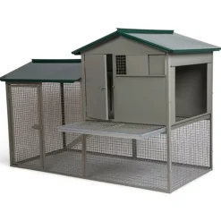 Grand poulailler métal galvanisé 3/4 poules 200X80X120 cm* New