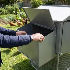 Grand poulailler métal galvanisé 3/4 poules 200X80X120 cm* New