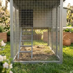 Grand poulailler métal galvanisé 3/4 poules 200X80X120 cm* New