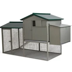 Grand poulailler métal galvanisé 3/4 poules 200X80X120 cm* New
