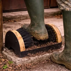 Gratte bottes 4 brosses nylon rigide 23x15cm + repose bien* Sale