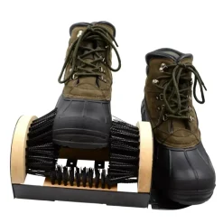 Gratte bottes 4 brosses nylon rigide 23x15cm + repose bien* Sale