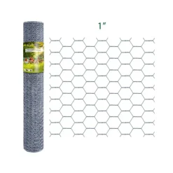 Grillage Hexagonal Galvanisé - Maille 25 mm - Hauteur 1,5 m - Rouleau 10 m* New