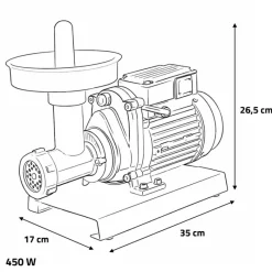 Hachoir à viande électrique 450 Watts ® professionnel*Reber Sale