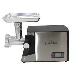 Hachoir électrique 900W 45x19x34cm 3 plaques acier entonnoirs*Le Pratique Online