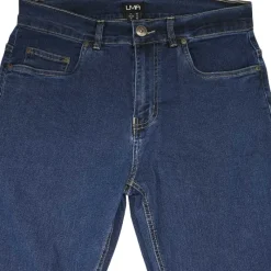 Jeans coupe droite Andrew 5 poches coton bleu moyen 40 à 54*LMA Online