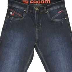 Jeans Roller Stretch 5 poches coton Bleu denim foncé 40 à 54*Facom