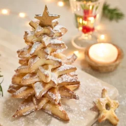 Kit 6 emporte-pièces étoiles Noël 3D inox 2-16cm H2,5cm*Pradel France Discount