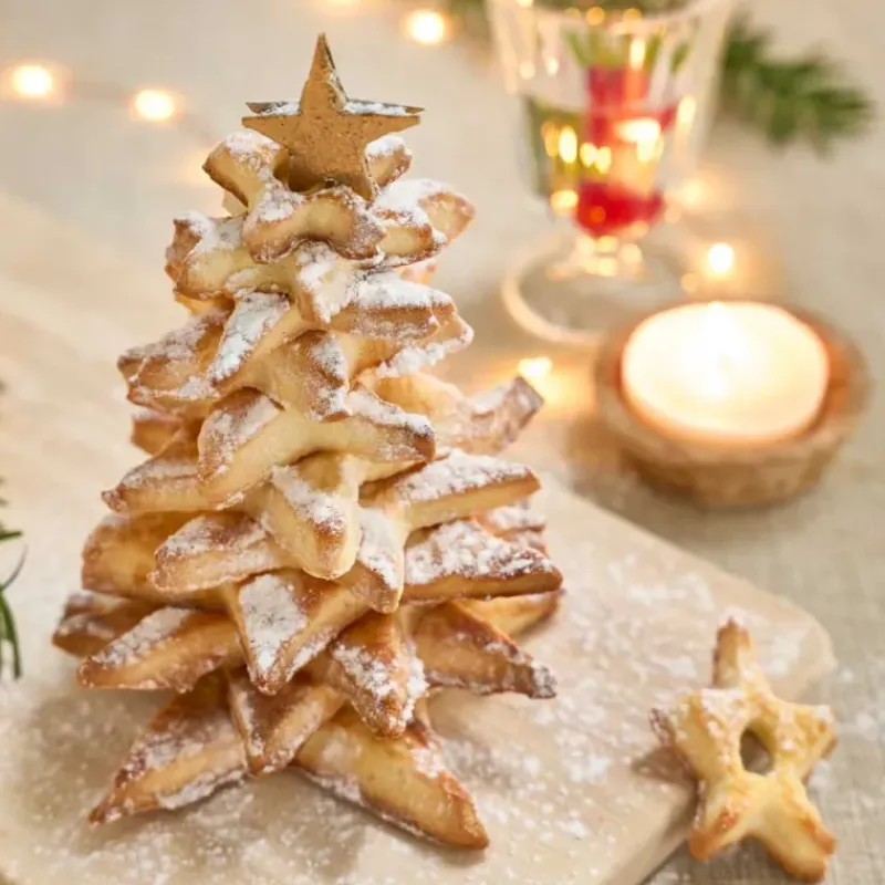 Kit 6 emporte-pièces étoiles Noël 3D inox 2-16cm H2,5cm*Pradel France Discount