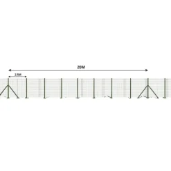 Kit clôture grillagée complète 20m - Hauteur 120cm avec piquets et accessoires* Online