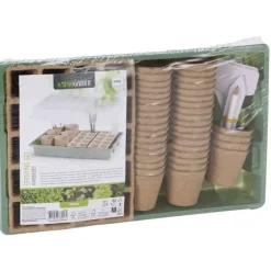Kit de démarrage pour semis 67 pièces - Plateaux, pots et étiquettes inclus*Progarden Best
