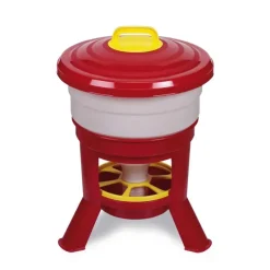 Kit Impérial Mangeoire & Abreuvoir 30L pour Volailles - Bleu/Rouge/Blanc*GAUN Outlet