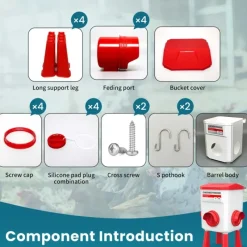 Kit mangeoire 12 kg + abreuvoir 11 L pour poule* Outlet