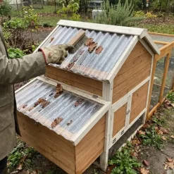 Kit Poulailler 3 poules Bois Confort toit plastique + Enclos*Ducatillon Outlet