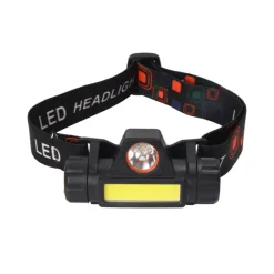 Lampe frontale 2 en 1 LED rechargeable étanche randonnée* Outlet