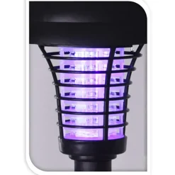 Lampe Solaire LED Anti-Moustiques - Blanc Anti-UV - Autonomie 6 à 8h* New