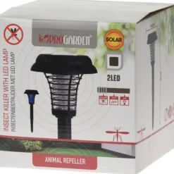 Lampe Solaire LED Anti-Moustiques - Blanc Anti-UV - Autonomie 6 à 8h* New