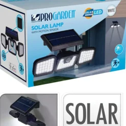 Lampe solaire LED avec panneau monocristallin - IP44 - Montage inclus* Hot