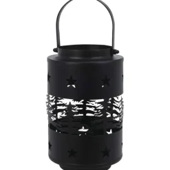 Lanterne fer noir 14,5x12,5x20cm poignée intégrée 350g* Outlet