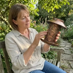 Lanterne solaire et mangeoire Ø 19 x 20 cm* Hot